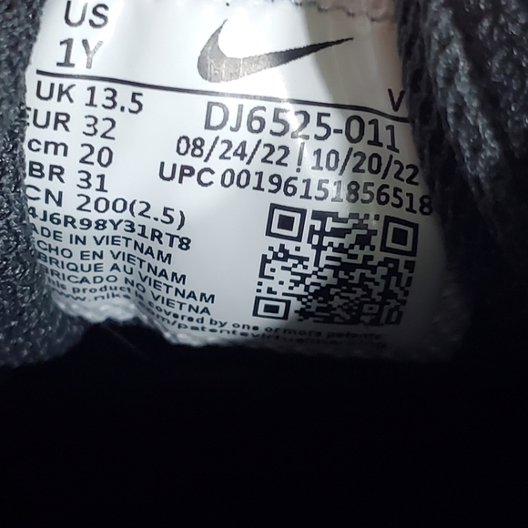 Nike Diamond Size 1Y Boys Baseball Cleats - Picture 6 of 6